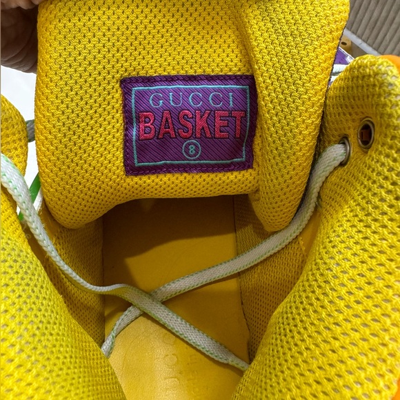 Gucci basket sneakers size 8.5 USA, very good condition, just a little dirty - Picture 3 of 4